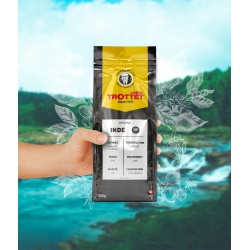 250g café en grains Inde 100% Arabica Cafés Trottet
