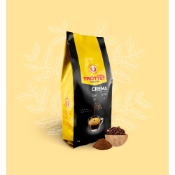 Crema Kaffeebohnen 1kg - Cafés Trottet