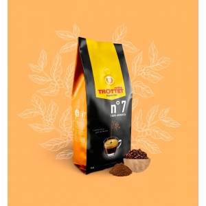 1 kg Café en grain N°7 100% Arabica Cafés Trottet