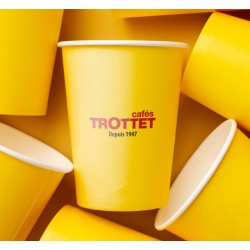 25 Gobelets carton jaune 21 cl