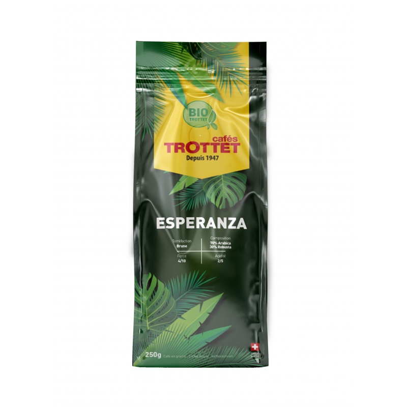 Café en grain bio 250g Esperanza Bio Cafés Trottet Café en grain bio 250g Esperanza Bio Cafés Trottet