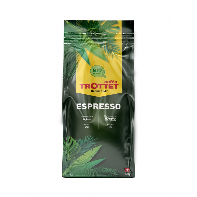 Espresso Bio Kaffeebohnen 1 kg Cafés Trottet Espresso Bio Kaffeebohnen 1 kg Cafés Trottet