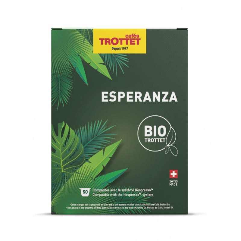 Nespresso®* kompatible Kapseln Esperanza Bio 50 Kapseln Nespresso®* kompatible Kapseln Esperanza Bio 50 Kapseln