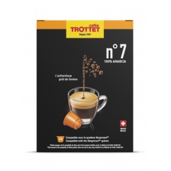 Capsules Nespresso®* compatibles N°7 100% Arabica 50 capsules Cafés Trottet