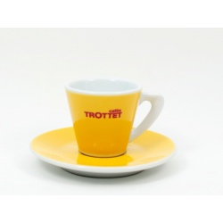 Tasses à Espresso Jaunes et sous-tasses 6P