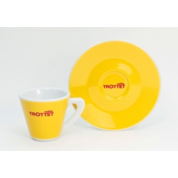 Tasses à Espresso Jaunes et sous-tasses 6P