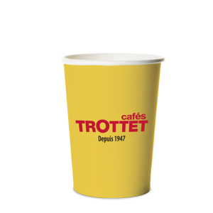 Trottet Yellow Cardboard cups 20CL 