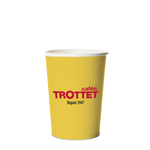 Trottet Gobelets en carton jaunes 10 CL 80 pièces