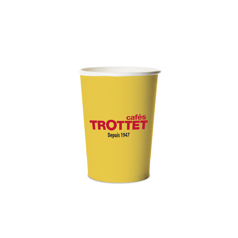 Trottet Yellow Cardboard Cups 30CL