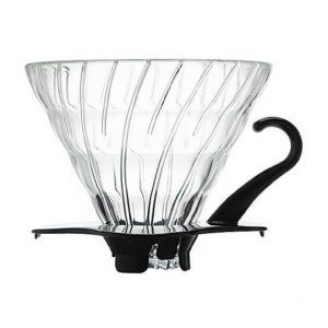 Hario - V60 en Verre noire 1-4 Tasses