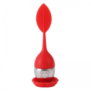 Red silicone tea infuser