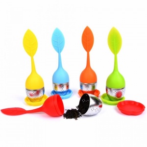 Yellow silicone tea infuser